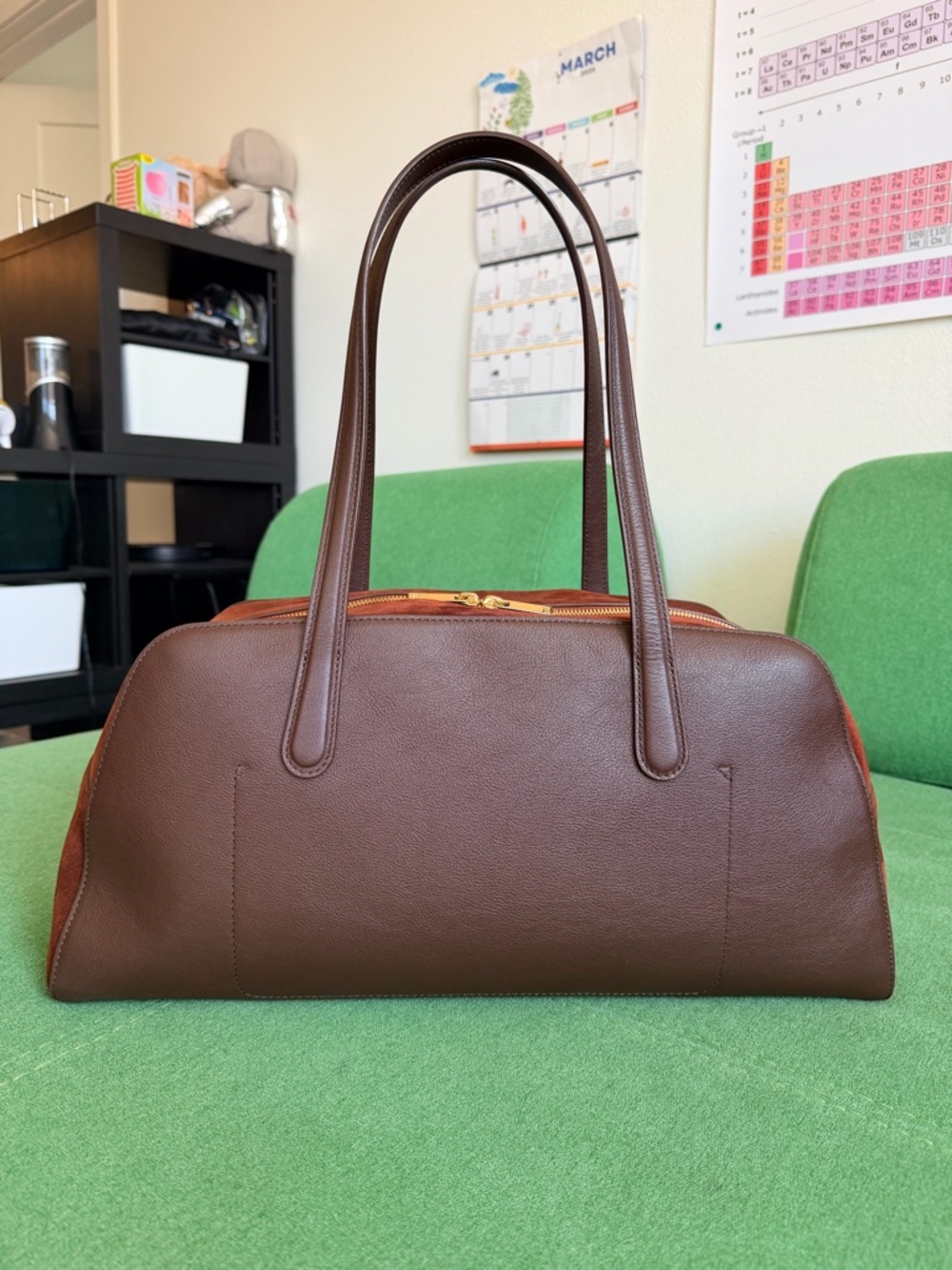 Mansur Gavriel Large Helios Bag Chocolate Brown - Picture 5 of 10